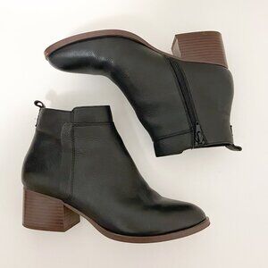 Gap Leather Seamed Booties